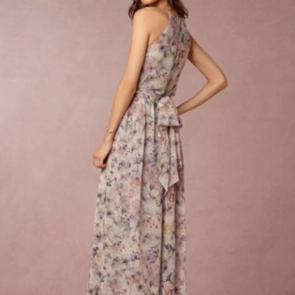 BHLDN Alana dress, floral maxi, tie waist. - Picture 2 of 5